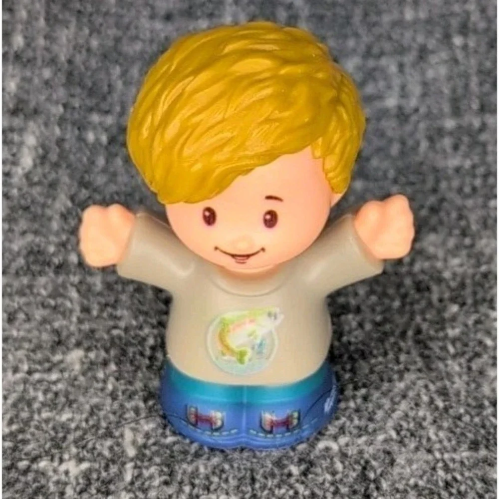 FisherPrice Little People Orange Pickup Truck w Boy Figure Toy Lot